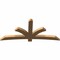 Ekena Millwork Davenport Timber Gable Bracket, Western Red Cedar, 84"W x 38"H x 3 1/2"D x 5 1/2"F, 11/12 Pitch GBW084X38X0406DAV00SWR - alternate 4